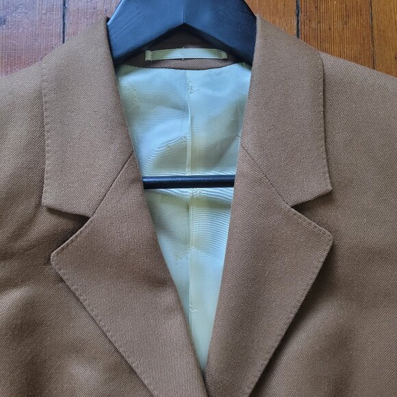 Vintage Aquascutum Camel Blazer, sz XS - Picture 6 of 17